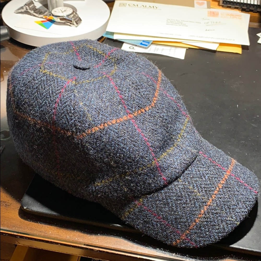 Tweed Baseball Hat with Ear Flaps
